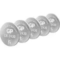 5XCR 2430 GP - Lithium-Knopfzelle, 3 V, 300 mAh, 24,0x3,0 mm, 5er-Pack