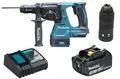 Makita DHR243Z Akku-Kombihammer 18V mit 1x Akku 3Ah, Ladegerät und Wechselfutter
