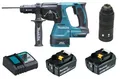 Makita DHR243Z Akku-Kombihammer 18V DHR243 Bohrhammer + 2x Akku 5Ah + Ladegerät