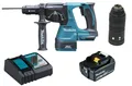 Makita DHR243Z Akku-Kombihammer 18V mit 1x Akku 5Ah, Ladegerät und Wechselfutter