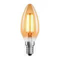 ledscom.de E14 LED Leuchtmittel, Kerze, extra warmweiß (2500 K), 4,1 W, 458lm, goldfarben