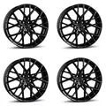 4x Borbet Felgen BY 8.0x18 ET30 5x112 black matt kompatibel mit Mercedes A B C CL CLA CLE CLK CLS E GLA GLB GLC GLK S SL SLC SLK