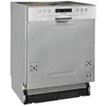 Exquisit Geschirrspüler "EGSP9414-EB-030D", BxHxT: 59,8 x 81,5 x 57 cm, inox - silberfarben