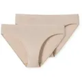 Schiesser Taillenslip Modal Essentials (2er-Pack) mit Glanzgarn-Details beige 38
