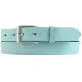 BELTINGER Ledergürtel Herren-Gürtel aus weichem Vollrindleder Vintage-Look 3 cm - Leder-Gürt (1-St) blau|silberfarben 120 cm (Gesamtlänge 135 cm)