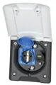 ABL Multifunktions-Vorzeltsteckdose 2xSAT, 1xUSB A/C Lader, Schuko, weiß, Teile-