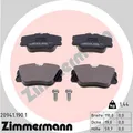 1x ORIGINAL® Zimmermann Bremsbelagsatz, Scheibenbremse Vorne für Mercedes-Benz