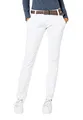 Urban Surface Damen Chino Stoff-Hose mit Flecht-Gürtel White L