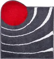 Grund COLANI Exklusiver Designer Badteppich 100% Polyacryl, ultra soft, rutschfest, ÖKO-TEX-zertifiziert, 5 Jahre Garantie, Colani 2, WC-Vorlage o.A. 60x60 cm, anthrazit
