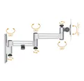 my wall TV-Wandhalterung My Wall HC1-3L TV-Wandhalterung 33,0 cm (13) - 81,3 cm (32) Drehbar