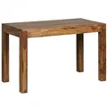 Wohnling Esstisch Mumbai Massivholz Sheesham 120 cm Esszimmer-Tisch Holztisch Design Küchentisch Landhaus-Stil dunkel-braun