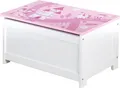 roba® Truhe Krone, rosa/pink, mit Deckelbremse, fürs Kinderzimmer
