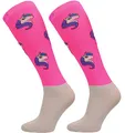 TODO Comodo Reitsocken Modern STPJM | Dünn Atmungsaktiv Reitstrümpfe Damen Herren Kinder Reiter Kniestrümpfe (STPJMw - UNICORN 04, 39-42)