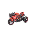 Moni Kinder Elektromotorrad Ninja, drei Kunststoffräder, LED-Beleuchtung, Mp3 rot