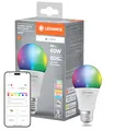 LEDVANCE SMART+ MATTER LED-Lampe, kompatibel mit Google, Alexa, Apple, weiße Frost-Optik, 9W, 806lm, E27, Farblicht und Weißlicht, App- oder Sprachsteuerung, bis zu 20.000 Std.Lebensdauer, single pack