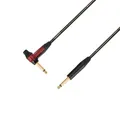 Adam Hall Cables 5 STAR IPR 0900 PALMER CABLE TIMBRE - Instrumentenkabel, Palmer & Neutrik 6,3mm Winkelklinkenstecker auf 6,3mm Klinkenstecker mono, schwarz, 9m