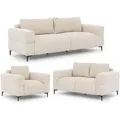 S-Style Möbel Sitzgarnitur, Beige, Textil, Echtholz, Teilmassiv,Birke, Buche, 6-Sitzer, Füllung: Polyetherschaumkern, 217x80x97 cm, Blauer Engel, FSC Mix, Oeko-Tex®, Hergestellt in Europa, Wohnzimmer, Sofas & Couches, Sitzgarnituren