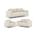 S-STYLE Polstergarnitur 3+2+1  Cardea ¦ beige ¦ Maße (cm): B: 217 H: 80