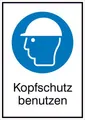 Gebotsschild Kopfschutz benutzen Aluminium (B x H) 262mm x 371mm ISO 7010 1St.