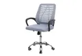 PROREGAL® Bürostuhl Bürostuhl 97x60x57cm ergonomische Rückenlehne Netzbezug Textil Grau