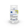 ZEISS Brillen-Reinigungstücher antibakteriell 30 Stück, schnell trocknende Rezeptur, entfernt Bakterien, Fingerabdrücke, Schmutz, Staub & Fett, jedes Tuch einzeln verpackt