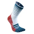 UYN S100318-W632 RUNNER'S FIVE Socks Herren White/Blue Poseidon/Red 44