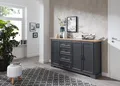 Kommode INNOSTYLE "Jasmin", grau (graphit), B:182cm H:102cm