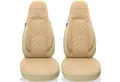 BREMER SITZBEZÜGE Autositzbezug für Fiat Ducato Jumper Boxer (DPL505), Set, 2-tlg., Schonbezüge Sitzbezüge Fahrer und Beifahrer, in Beige