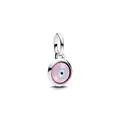 PANDORA ME Gravierbarer Evil Eye Murano-Glas Mini-Charm-Anhänger aus Sterling Silber, Kompatibel Moments, 793693C00