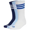 Socken Adidas Calcetines adidas 3-Stripes Cushioned Sportswear Crew azul oscuro blanco (3 pares) für Unisex - 34/36