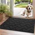 Garten Türmatte Outdoor Indoor Waschbar Rutschfest Geometrisch 50x80 cm