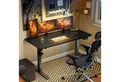 Vinsetto Schreibtisch Höhenverstellbares Stehpult mit 2 Haken, elektrisch (Laptoptisch, 1-St., Computertisch), für Wohnzimmer, Arbeitszimmer, Schwarz