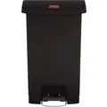Rubbermaid Tretabfalleimer Slim Jim 1883611 Kunststoff 50l schwarz