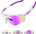Selbsttönende Fahrradbrille für Herren Damen -Photochromic Sportbrille UV400 S