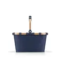 reisenthel carrybag XS Frame Rhombus Midnight Gold – Kleiner Stabiler Korb im XS Format Kleiner Variante der Einkaufsikone praktische Innentasche – Elegantes, wasserabweisendes Design
