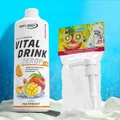 Best Body Low Carb Mineraldrink Vital Drink Getränke Sirup mit Dosierpumpe 1Ltr