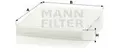 Innenraumfilter unterhalb des Handschuhfaches Partikelfilter CU 2545 MANN-FILTER