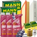 MANN INSPEKTIONSPAKET+3L MANNOL NRG 5W-30 ÖL passend für SKODA FABIA 6Y SEAT VW