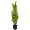 EUROPALMS Zypresse, Leyland, Kunstpflanze, 90cm