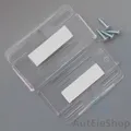 2x Simple Fix Rahmenlose FÜR 1 KENNZEICHEN Komplett Set TRANSPARENT