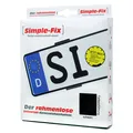UTSCH Simple-Fix rahmenloser Kennzeichenhalter Nummernschildhalter KFZ schwarz