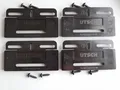 Simple Fix 4 Kennzeichenhalter Rahmenlose Nummernschildhalter Schwarz Set Kfz