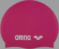 Arena Kinder Badehaube Silikon Fuchsia Weiß Rutschfest Schwimmkappe 200983