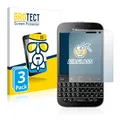 BROTECT 3 Stück Schutzglas für Blackberry Classic Q20 Schutzfolie Panzer Folie Glas Displayschutz Made in Germany [Kratzfest 9H, Anti-Fingerprint]