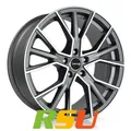 4x Avus Racing AF18 matt anthracite polished 8.5x20" ET32 LK5 112 ML 66.6 Alu...