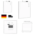Magnetisches Whiteboard 27,9 x 35,6 cm Weiß Aluminiumrahmen Trocken