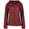 Columbia Damen Powder Pass 2 Hybrid Hooded Jacket Pufferjacke Mit Kapuze, Rich Wine, L EU
