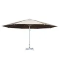 Mendler Sonnenschirm Meran II, Gastronomie Marktschirm, Ø 5m Polyester/Alu Mast weiß 28kg ohne Ständer - creme-beige