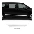 Seitentürleiste Türschutz für Mercedes Vito 2014-2026 L3 Langer Schiebetür Chrom