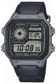 CASIO Digitaluhr Herren-Armbanduhr Digital mit Stoffband Anthrazit